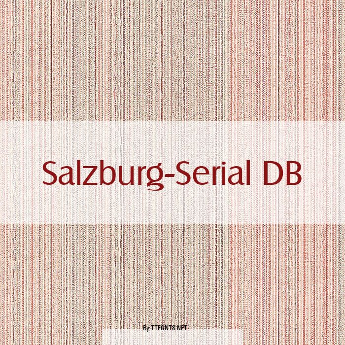 Salzburg-Serial DB example